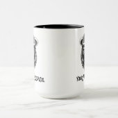 Schwarz-Weiß-Grau-Ape Tasse (Zentrum)