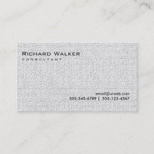 Schwarz-Weiß-Grau Beruflich Schlicht Cool Visitenkarte