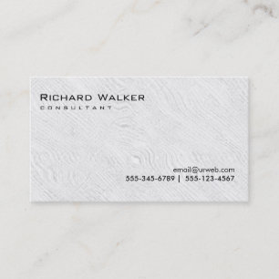 Schwarz-Weiß-Grau Beruflich Schlicht Cool Visitenkarte