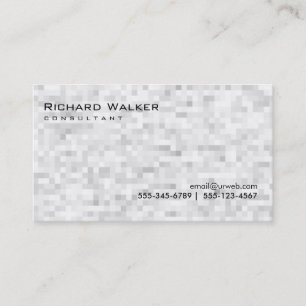 Schwarz-Weiß-Grau Beruflich Schlicht Cool Visitenkarte