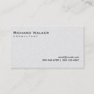 Schwarz-Weiß-Grau Beruflich Schlicht Cool Visitenkarte