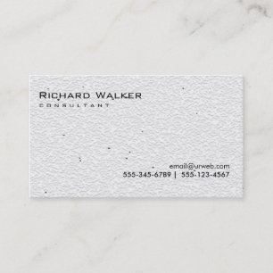 Schwarz-Weiß-Grau Beruflich Schlicht Cool Visitenkarte