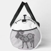 Schwarz, Weiß, Grau, Chinesisches Jahr der Ziege | Duffle Bag (Rechts)