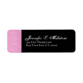 Schwarz-weiß-Grau-Damaskus-Rücksendeadresse (Vorne)