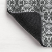 Schwarz-Weiß, Grau-Kaleidoskop-Mousepad Mousepad (Ecke)