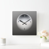 Schwarz/Weiß/Grau> Minimalistische Wall-Uhr Quadratische Wanduhr (Zuhause)