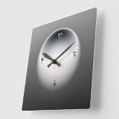 Schwarz/Weiß/Grau> Minimalistische Wall-Uhr Quadratische Wanduhr (Winkel)