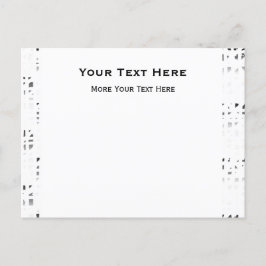 Schwarz, Weiß, Grau Print 2 Postkarte Einladen