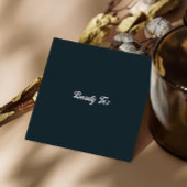 Schwarz-weiß-Grau-Qr-Code Quadratische Visitenkarte