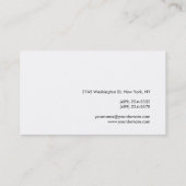 Schwarz-weiß-Graue Monogram Consultant-Visitenkart Visitenkarte (Rückseite)