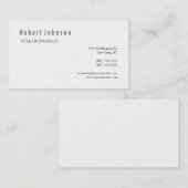 Schwarz-weiß-Graue Visitenkarte (Vorne/Hinten)