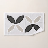 Schwarz-Weiß-Graumuster Badhandtuch Set (Handtuch)