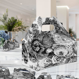 Schwarz-Weiß-Grauton-Blütenspielzeug Nr.3 Geschenkschachtel