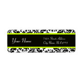 SCHWARZ-WEISS GREEN ART NOUVEAU DAMASK (Vorne)