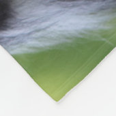 Schwarz-Weiß-Grenz-Hund Fleecedecke (Ecke)