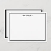 Schwarz-Weiß-Grenzen hinzufügen Mitteilungskarte (Vorne/Hinten)