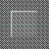 Schwarz-Weiß-Griechisches Schlüsselmuster Stoff (Kachel)