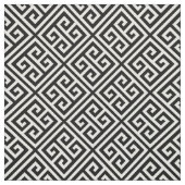 Schwarz-Weiß-Griechisches Schlüsselmuster Stoff (Muster)