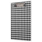 Schwarz-Weiß-Groß-Hahnentrittmuster Klemmbrett (Links)