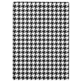 Schwarz-Weiß-Groß-Hahnentrittmuster Klemmbrett (Rückseite)