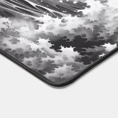 Schwarz-Weiß-Groß-Welle von kanagaw groß Schreibtischunterlage (Ecke)