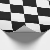 Schwarz-Weiß-großes Karton-Muster Geschenkpapier (Ecke)