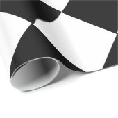 Schwarz-Weiß-großes Karton-Muster Geschenkpapier (Rolleneckpunkt)