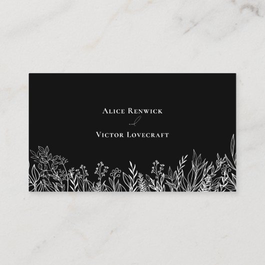 Schwarz-Weiß-Grün Entree Choice Wohnung Platzkarte (Rückseite)