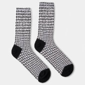 Schwarz-Weiß-Grunddruck Socken (Rechts)
