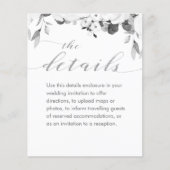 Schwarz-Weiß-Grüne Peony Hochzeitsstimmung (Vorderseite)