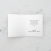 Schwarz/Weiß/Grünen Damaskus-Karteikarte Dankeskarte (Innenseite)