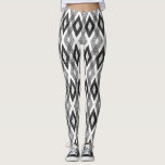 Schwarz-Weiß-Grunge Harlequin-Muster Leggings<br><div class="desc">Stilvolle,  rustikale und einzigartige Leggings mit schwarz-weißem Grunge Harlequin-Muster. Andere Farben sind verfügbar.</div>