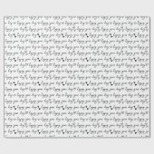 Schwarz-Weiß-Grußmuster Geschenkpapier (Flach)