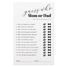 Schwarz-weiß Guessing Baby Shooting Game