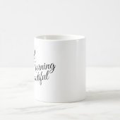 Schwarz-Weiß guter Morgen Schöne Tasse (Mittel)