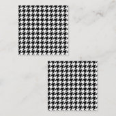 Schwarz-Weiß-Hahnentrittmuster Begleitkarte (Vorne/Hinten)