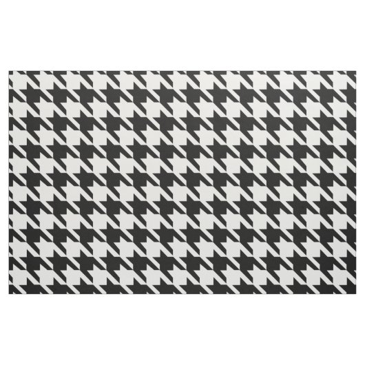 Schwarz-Weiß-Hahnentrittmuster-Muster Stoff (Fat Quarter (45,7 x 55,9 cm))