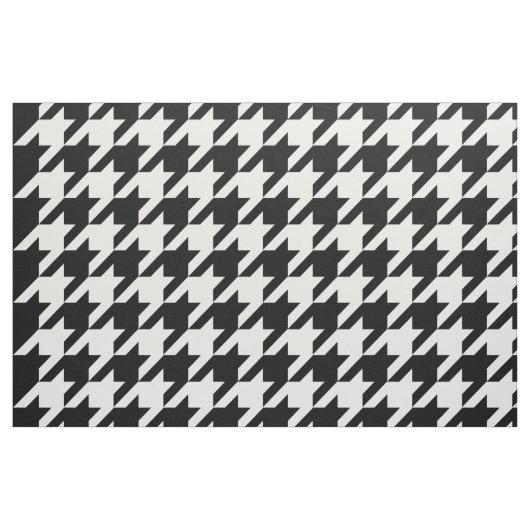 Schwarz-Weiß-Hahnentrittmuster-Stoffmuster Stoff (Fat Quarter (45,7 x 55,9 cm))