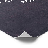 Schwarz-Weiß-Halbpappe-Hochzeitssymbol Poster (Ecke)