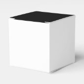 Schwarz-Weiß-Halbschrift und Halbgrafik Geschenkschachtel (Vorderseite)