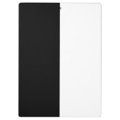 Schwarz-Weiß-Halbschrift und Halbgrafik Klemmbrett (Rückseite)