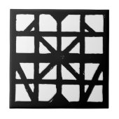 Schwarz-Weiß-Halbzeitschrift Fliese (Vorderseite)