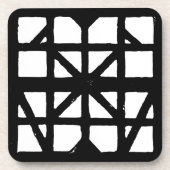 Schwarz-Weiß-Halbzeitschrift Getränkeuntersetzer (Vorderseite)