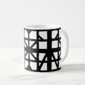 Schwarz-Weiß-Halbzeitschrift Kaffeetasse (VorderseiteRechts)