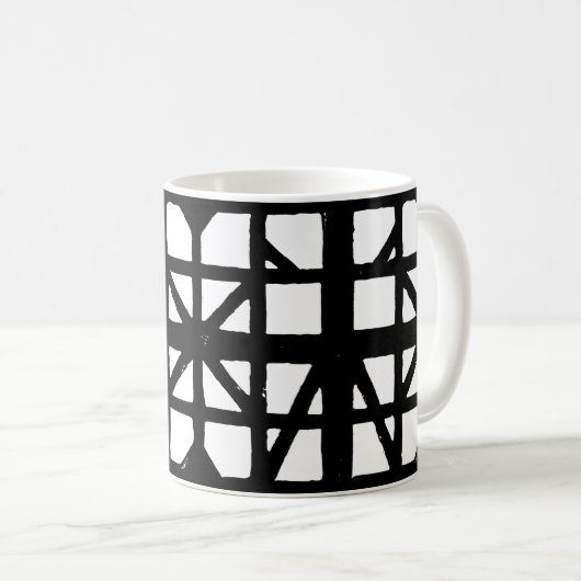 Schwarz-Weiß-Halbzeitschrift Kaffeetasse (VorderseiteRechts)