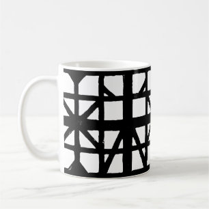 Schwarz-Weiß-Halbzeitschrift Kaffeetasse