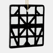 Schwarz-Weiß-Halbzeitschrift Keramikornament (Rechts)