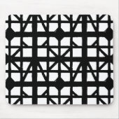 Schwarz-Weiß-Halbzeitschrift Mousepad (Vorne)