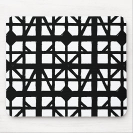 Schwarz-Weiß-Halbzeitschrift Mousepad