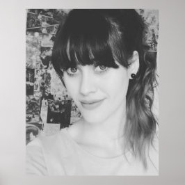 Schwarz-Weiß-HalfAngel66 Poster